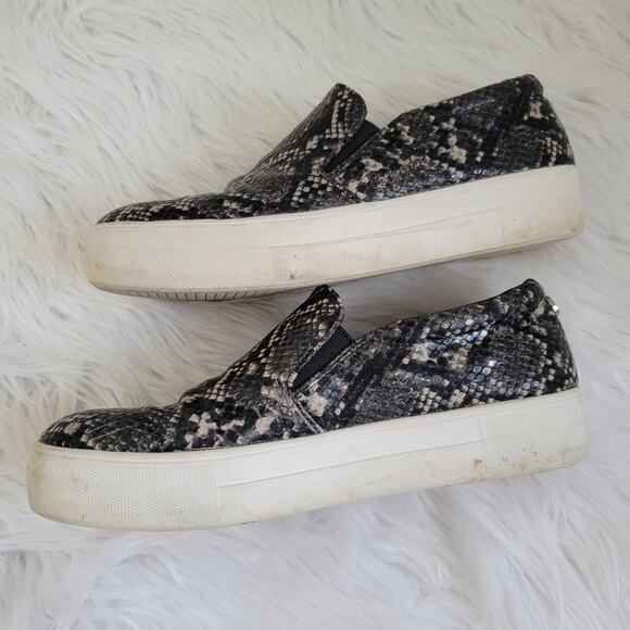Steve Madden Gills Snake Skin Slip-On Platform Sneakers Size 8.5 - Picture 7 of 11
